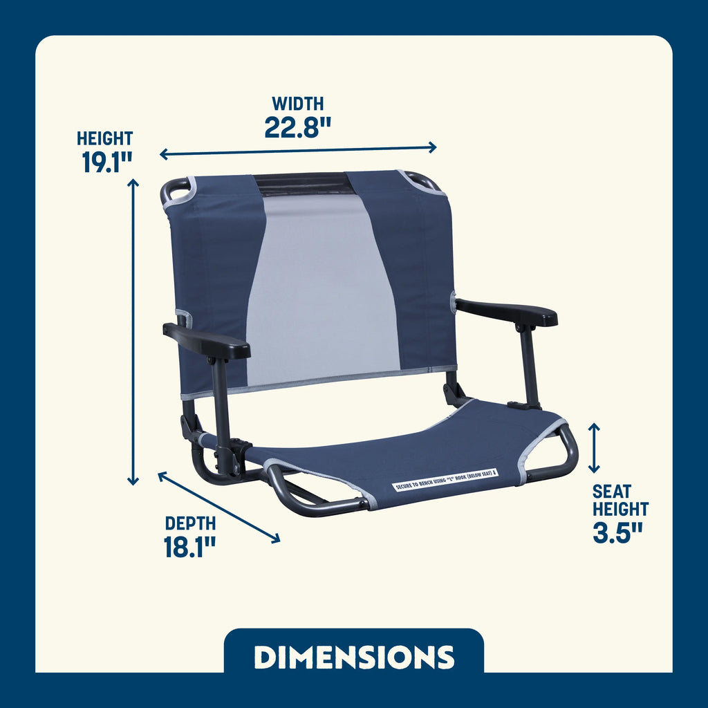 Big Comfort Stadium Chair™ with Armrests | Reserve DR56