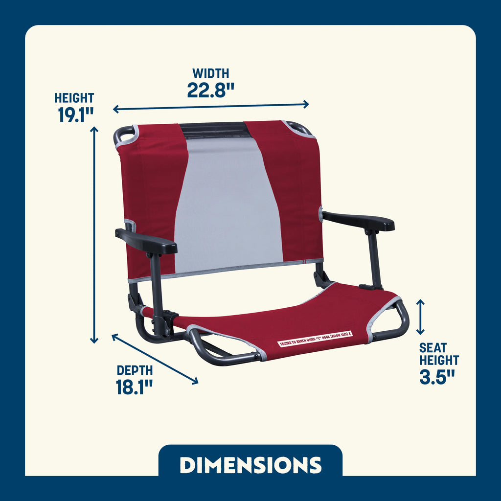 Big Comfort Stadium Chair™ with Armrests | Reserve DR56