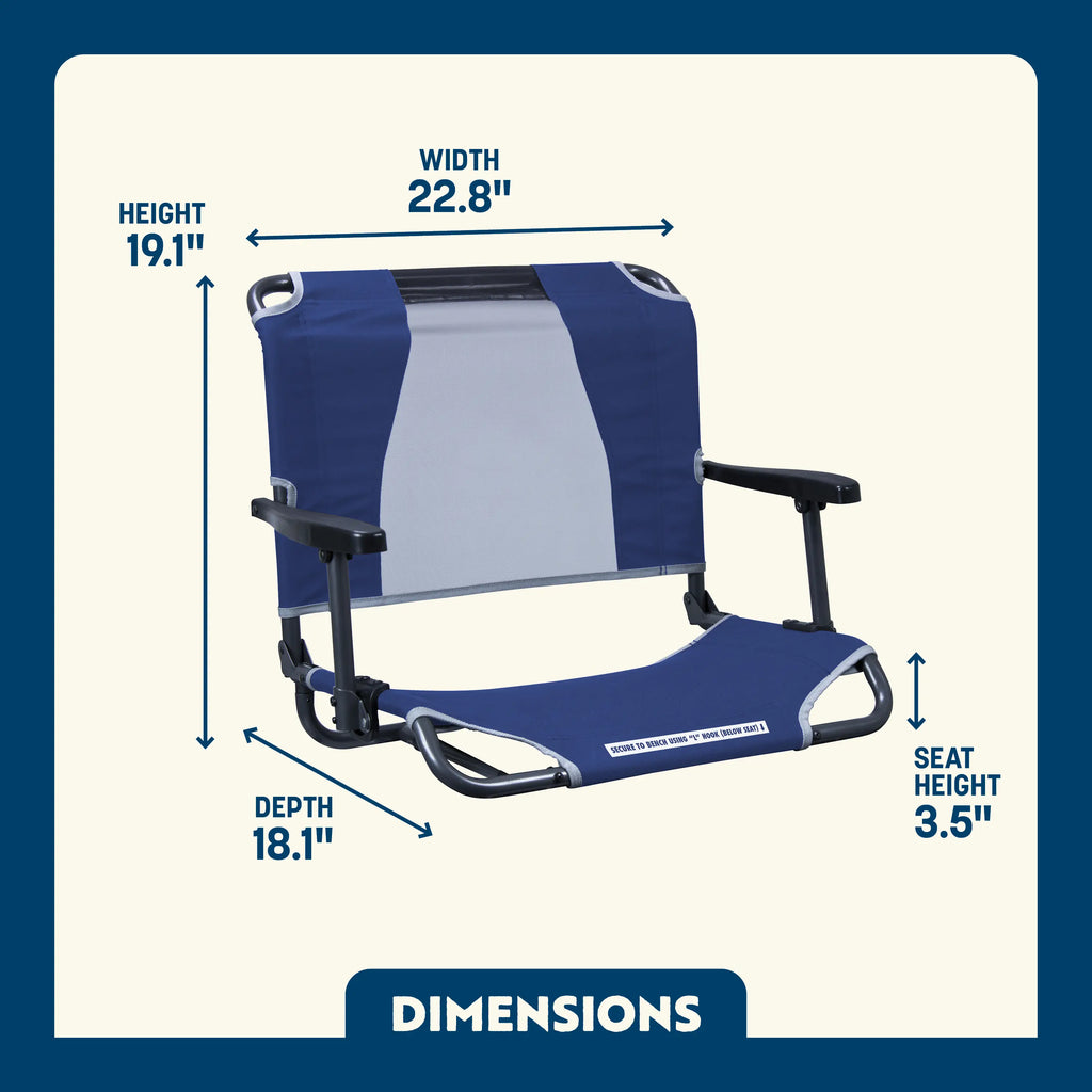 Big Comfort Stadium Chair™ with Armrests | Reserve DR56