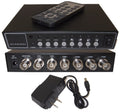 Evertech Analog Security Camera CCTV 4 Channel / Port (4 Camera) Color Quad Splitter Processor Real Time with Remote Control and 2000mA adapter