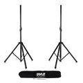 Pyle PSTK107 Dual Speaker Tripod Stand Adjustable Mount Holders Pair (2 Pack)