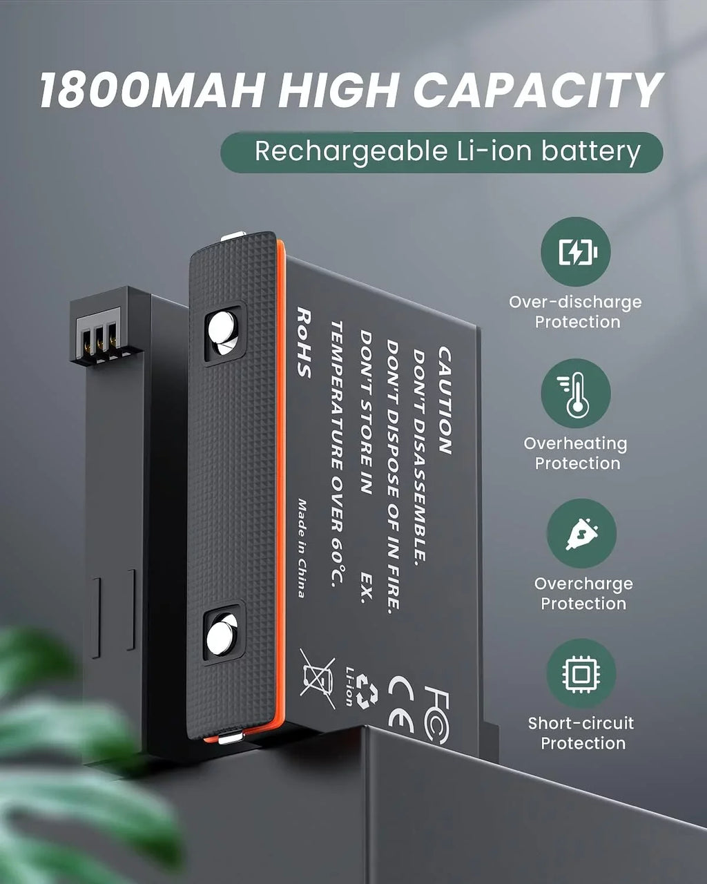 2 Channel Battery Charging Station & One Battery Insta360 x3 Camera 1800mAh High Capacity, Charger Station with Misro SD Card Slots