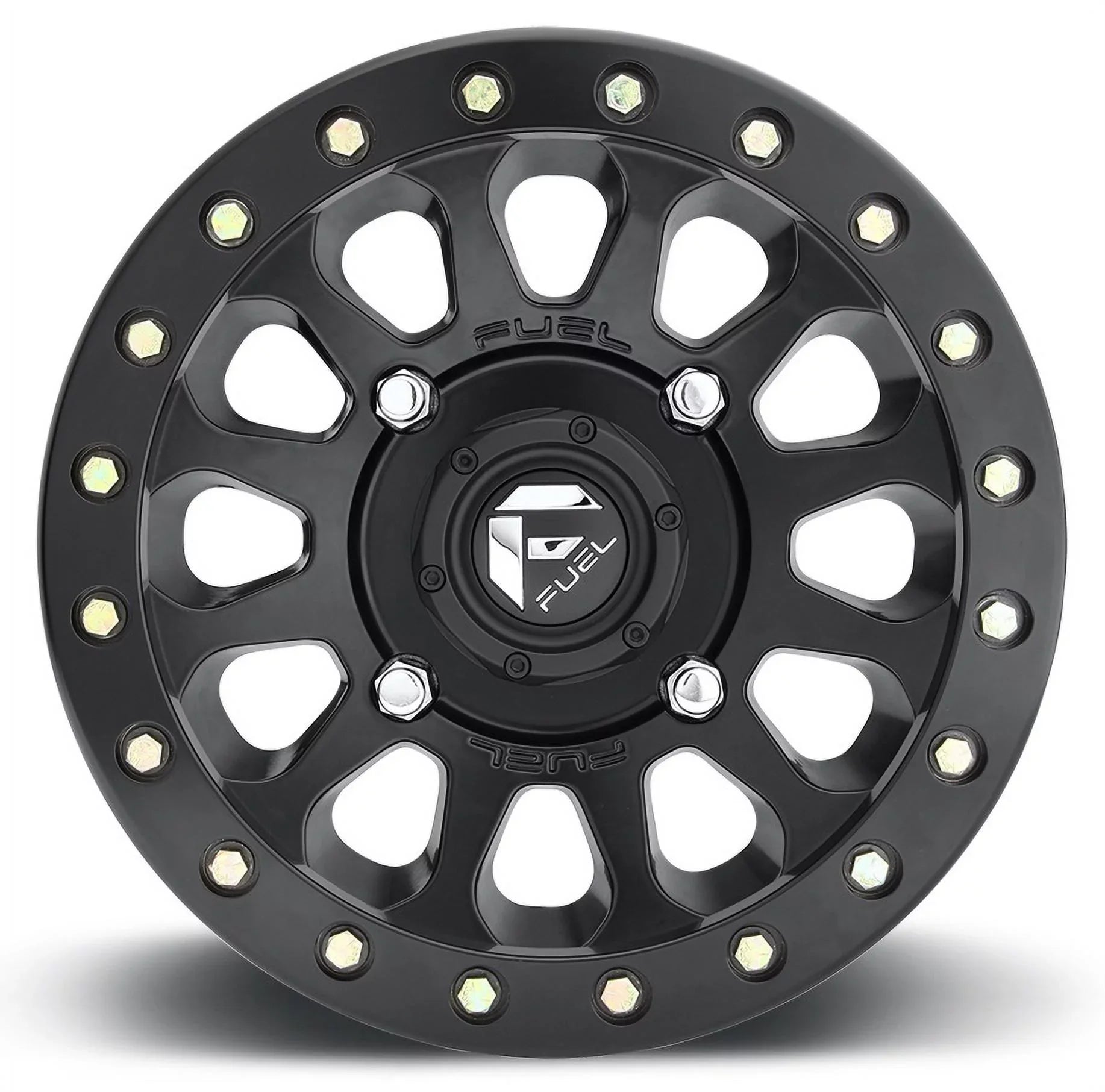 Fuel Vector Beadlock 14" Wheels Bk 32" Warrior XT Tires Sportsman RZR Ranger