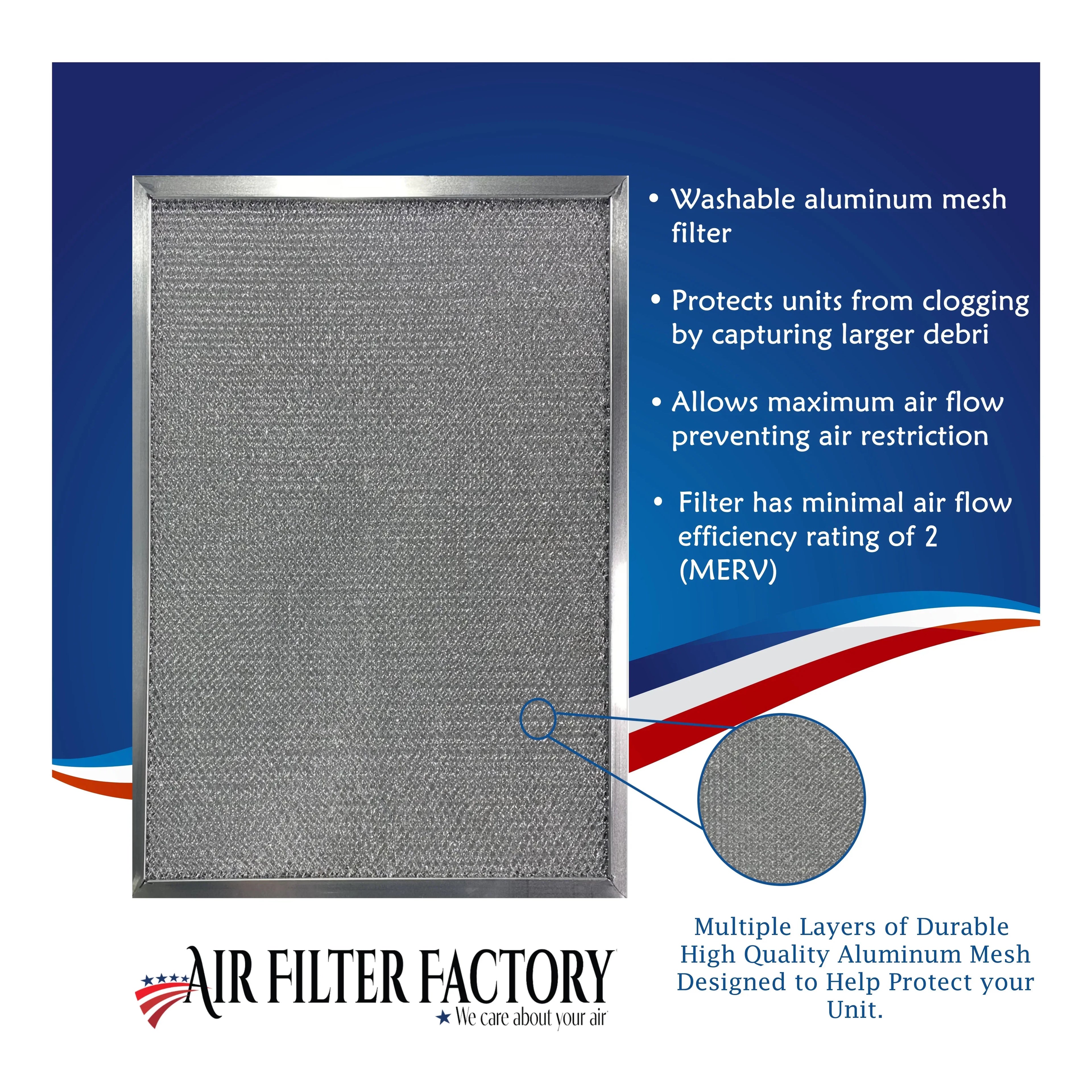 2-Pack 123324‐004, 123324004, TRN123324004 with Trion Aluminum Furnace HVAC Pre/Post Filters By Air Filter Factory