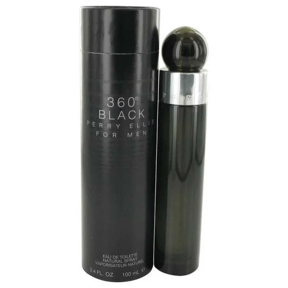 Perry Ellis 360 Black by Perry Ellis Eau De Toilette Spray 3.4 oz Men
