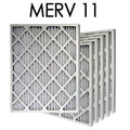 24x30x1 MERV 11 Pleated Air Filter 6PK | 23.375x29.375x.75 - Actual Size