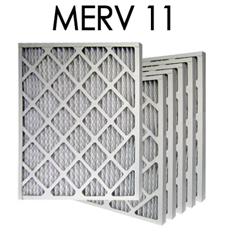 24x30x1 MERV 11 Pleated Air Filter 6PK | 23.375x29.375x.75 - Actual Size