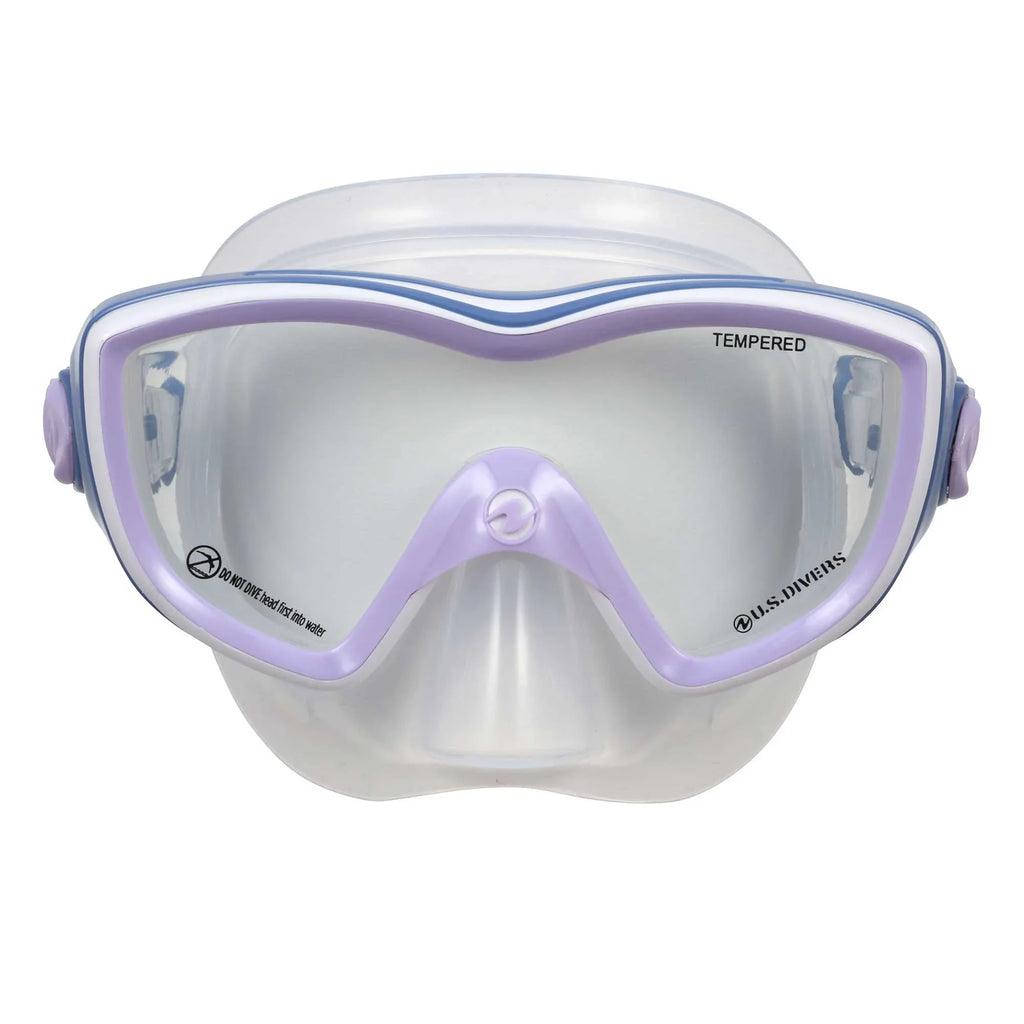U.S. Divers Kalani Women's Snorkeling Set (Purple-White) s/m