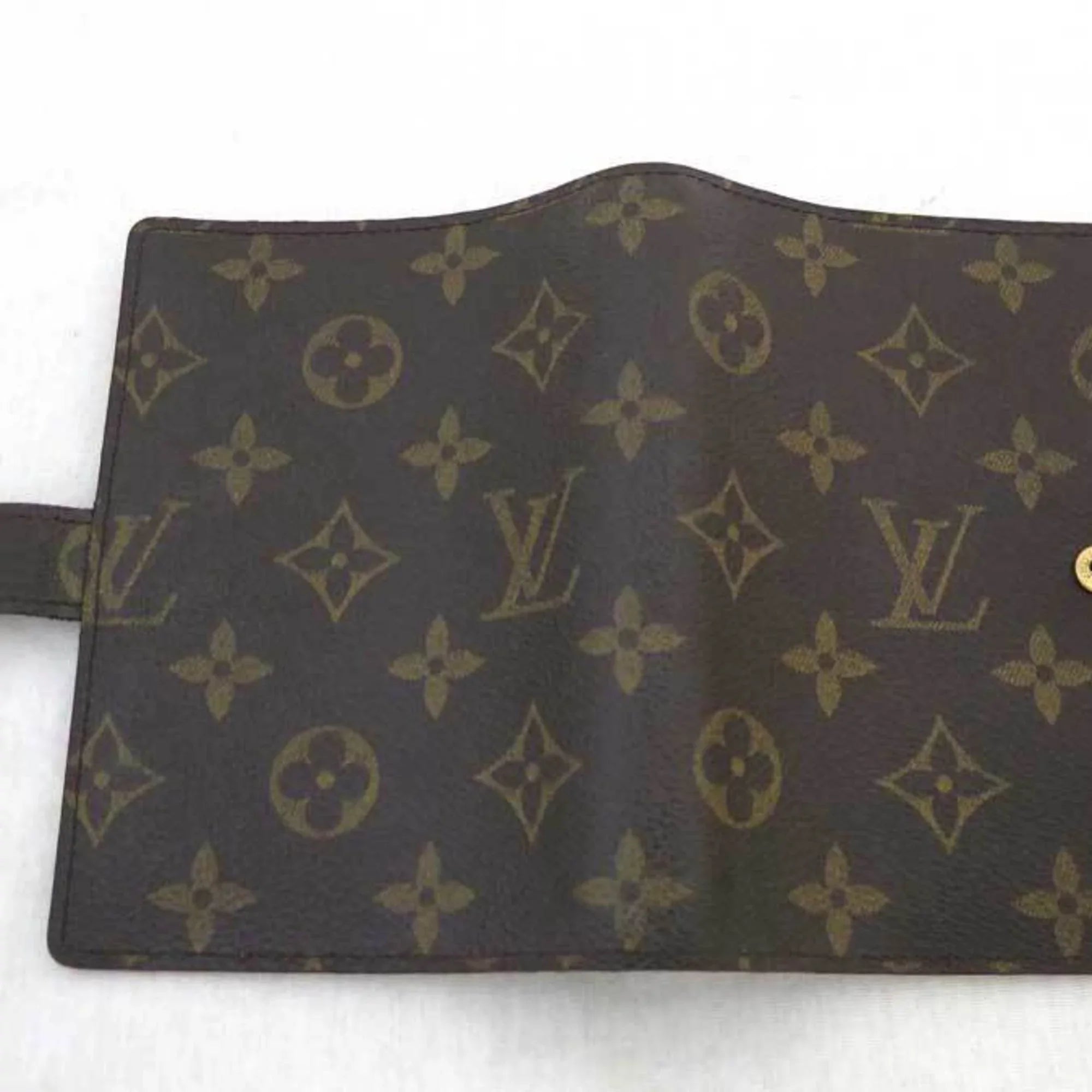 Pre-Owned Louis Vuitton LOUIS VUITTON Notebook Coating Monogram Agenda PM Canvas Brown Unisex R20005 (Good)