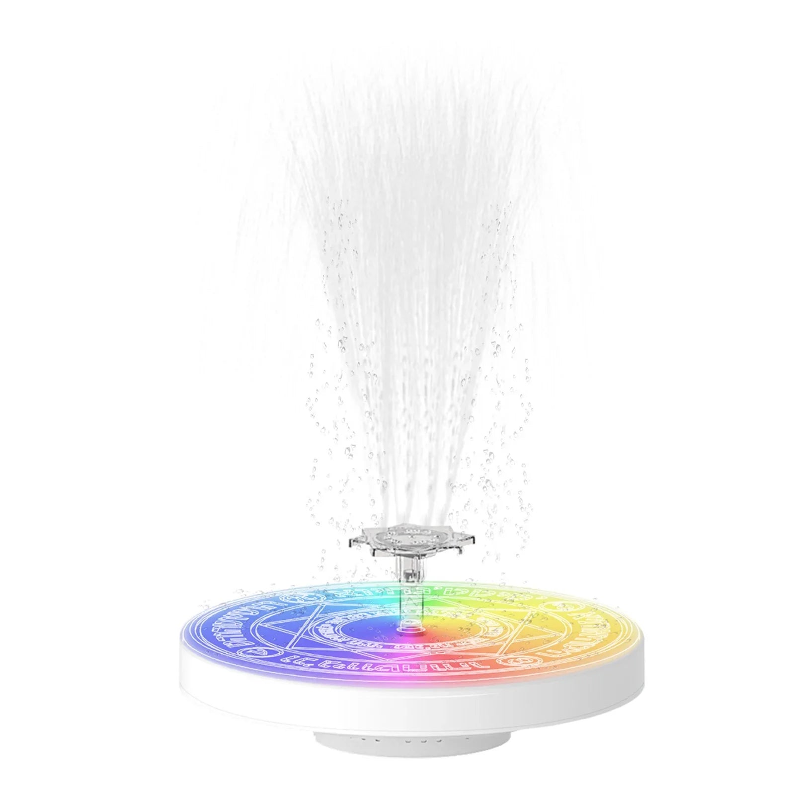 Dcenta Fountain Light with Remote Control Solar Powered Bird Bath Fountains Garden Pond