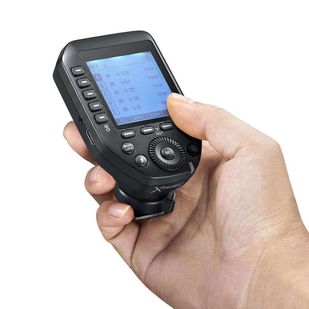Godox XPROII-L 2.4G Wireless Flash Trigger TTL Autoflash 18000s HSS Large LCD Screen 32 Channels 16 Groups Replacement Leica Cameras