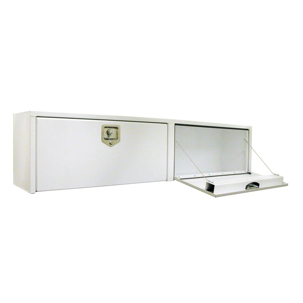 Buyers Products 1702860 Steel Topsider Truck Toolbox w/ T-Handle Latch, 96" x 16" x 13" - White
