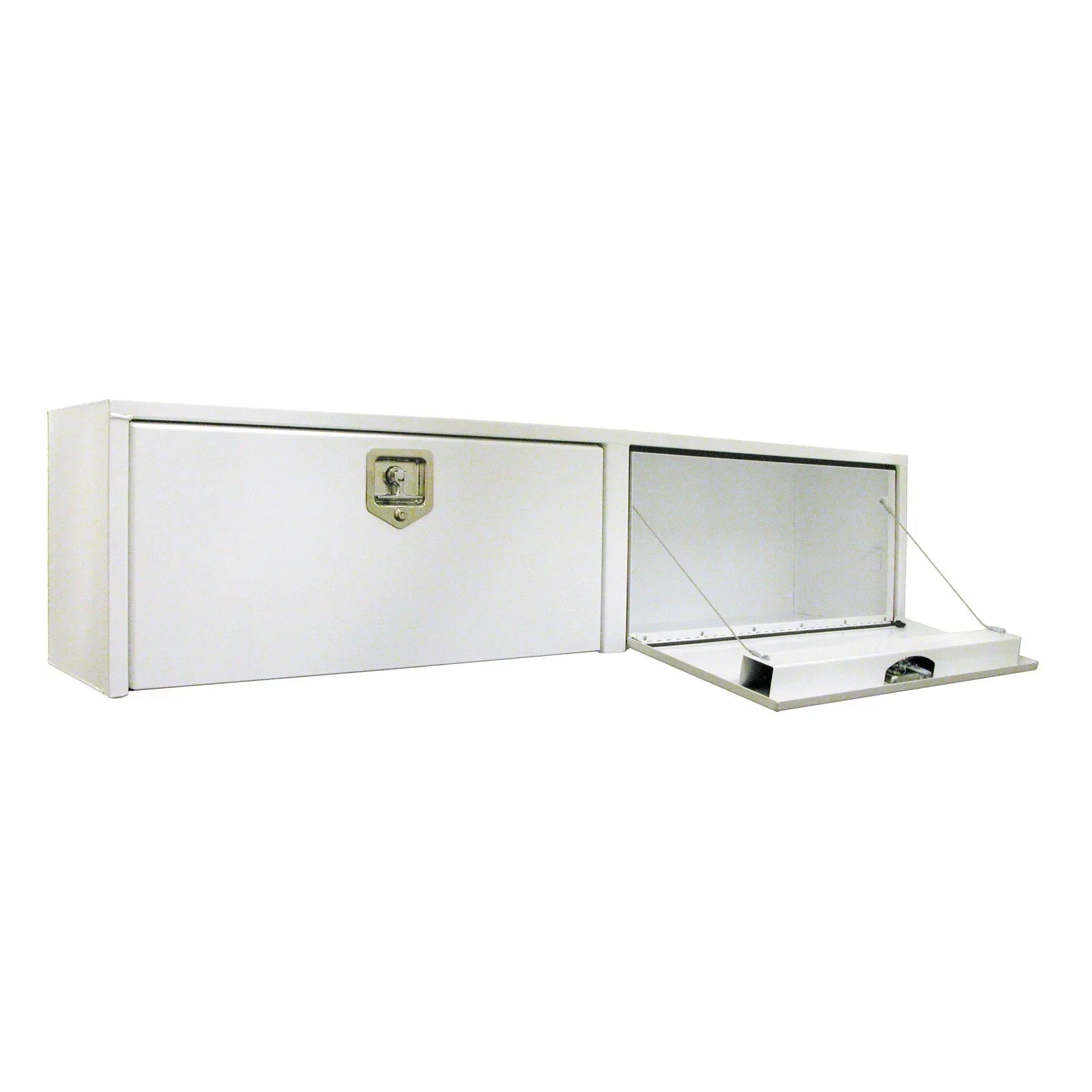 Buyers Products 1702860 Steel Topsider Truck Toolbox w/ T-Handle Latch, 96" x 16" x 13" - White