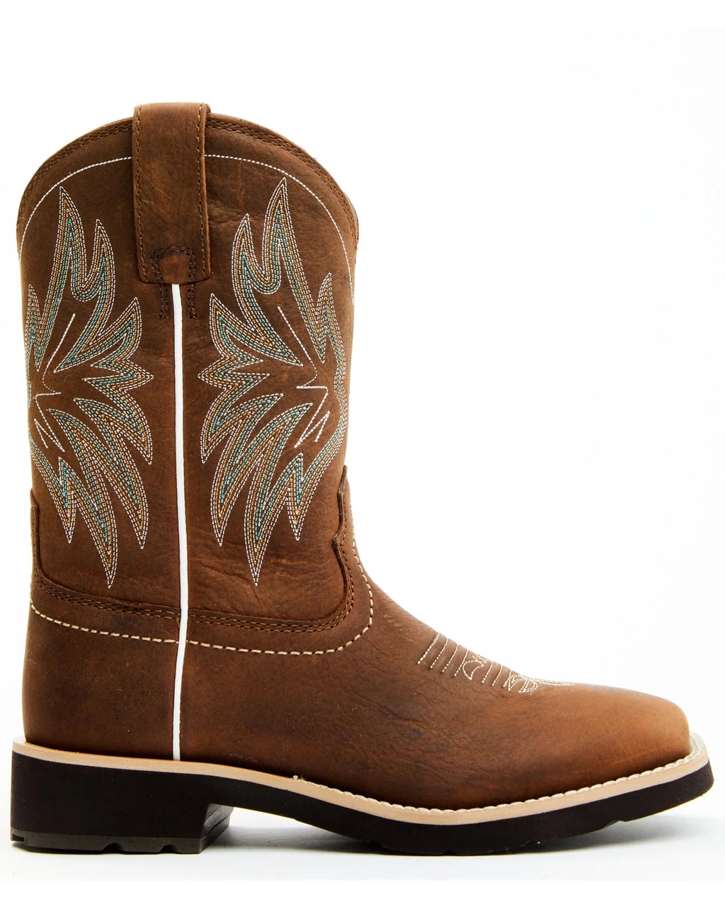 Shyanne Women's Xero Gravity Calyx Western Permance Boot Broad Square Toe Brown 9 M US