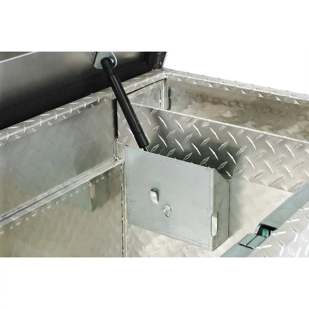 JOBOX PAC1582000 Aluminum Single Lid Deep Full-size Crossover Truck Box (Bright)