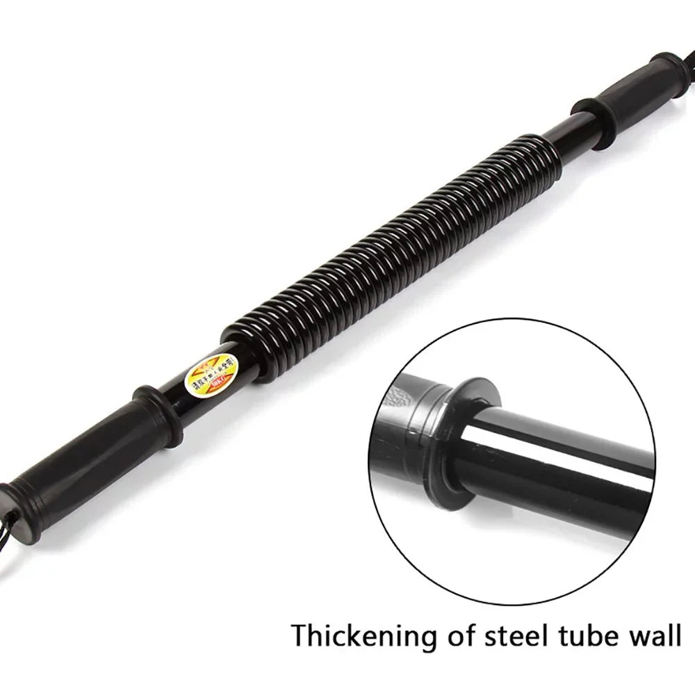 Heavy Duty Spring Chest Power Bar Twister Upper Body Arms Strength Training 40KG