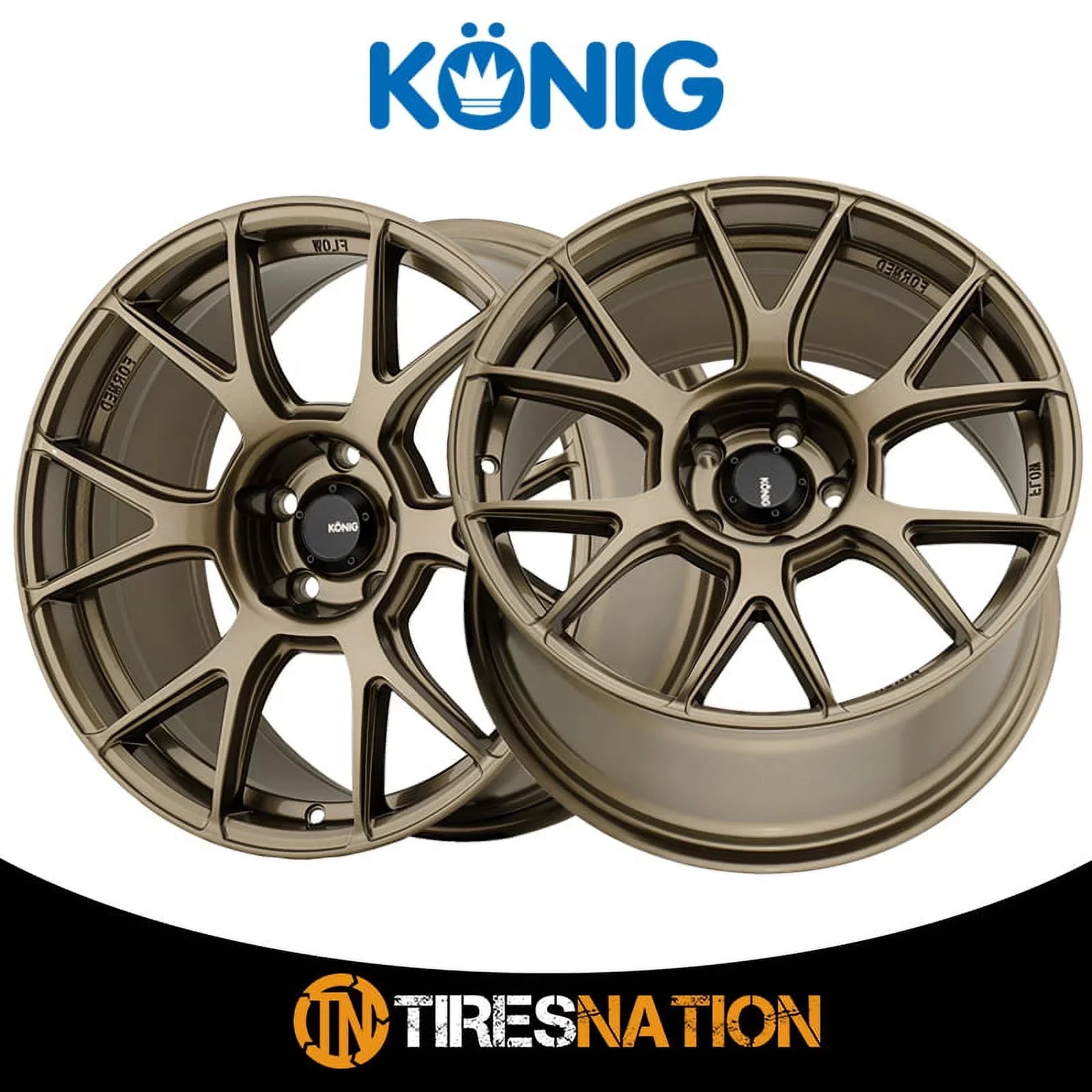 Konig 56BZ Amplim 17x8 5x114.3 +40et Gloss Bronze Wheel