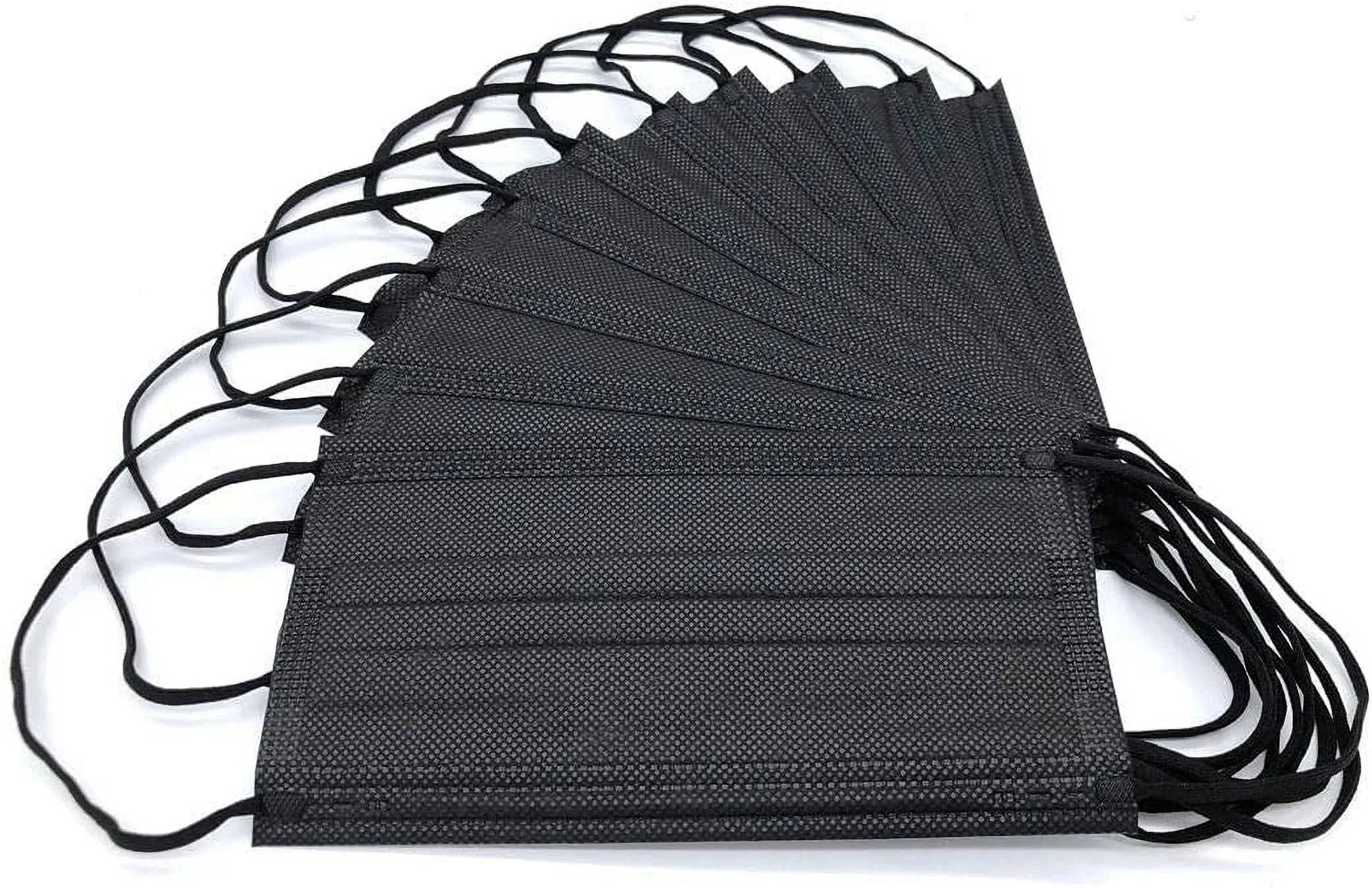 MagiCare Premium 3 Ply Comtable, Soft, Breathable Black Face Mask - 50ct Box