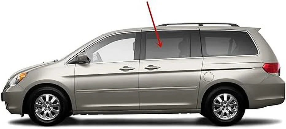 Driver Left Side Rear Sliding Cargo Door Window Door Glass with Honda Odyssey Mini Van 2005-2010 Models