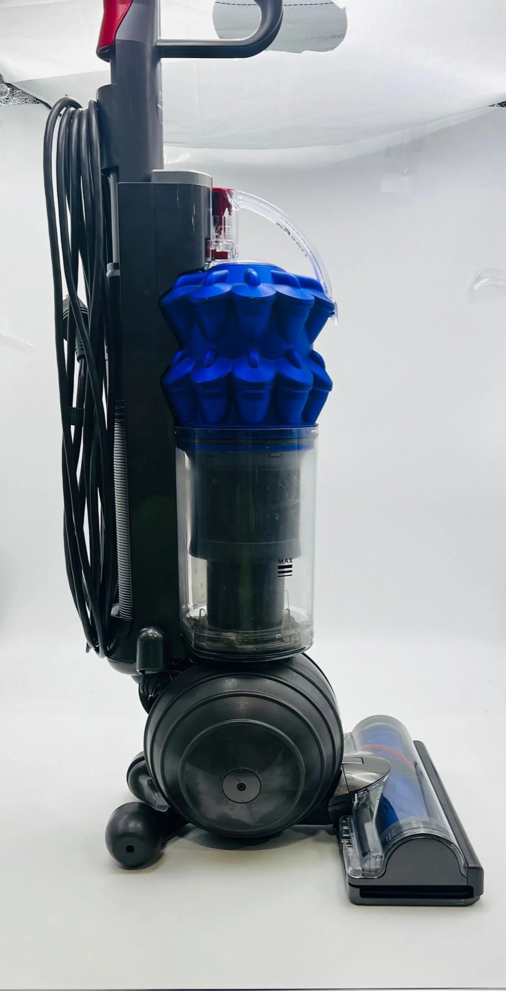 Open Box Dyson DC50 Ball Compact Allergy Upright Vacuum 209456-02 Iron/Blue