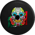 2018 2019 Wrangler JL Backup Camera Mexican Sugar Skull with Roses Colorful Spare Tire Protection Jeep RV 32 Inch