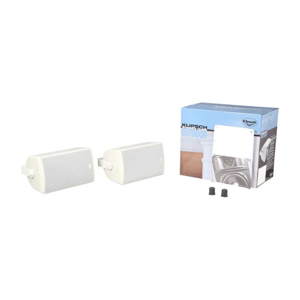 Restored Klipsch KHO-7 Outdoor 5.5" Speaker Pair, White (Refurbished)