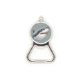 Sharks Roam Ocean Hunt Art Deco Fashion Metal Beer Bottle Cap Opener Duty Stainless Steel