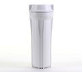 Hydronix HF2-10WHWH12, 10" White Housing with White Flat Cap For RO & Filtration Systems, 1/2" Ports