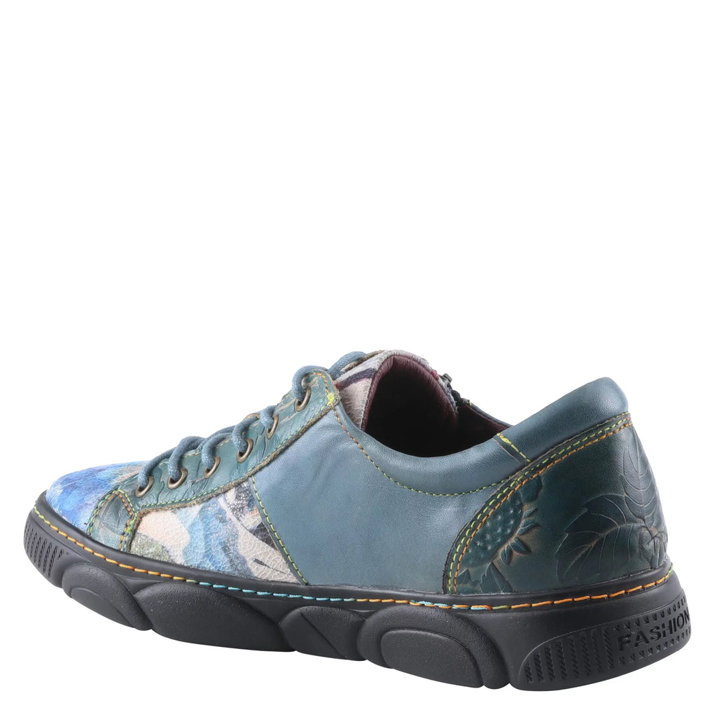 Spring Step L`Artiste Women's Danli-Bloom Sneaker Blue Multi EU 36 / US 5.5-6