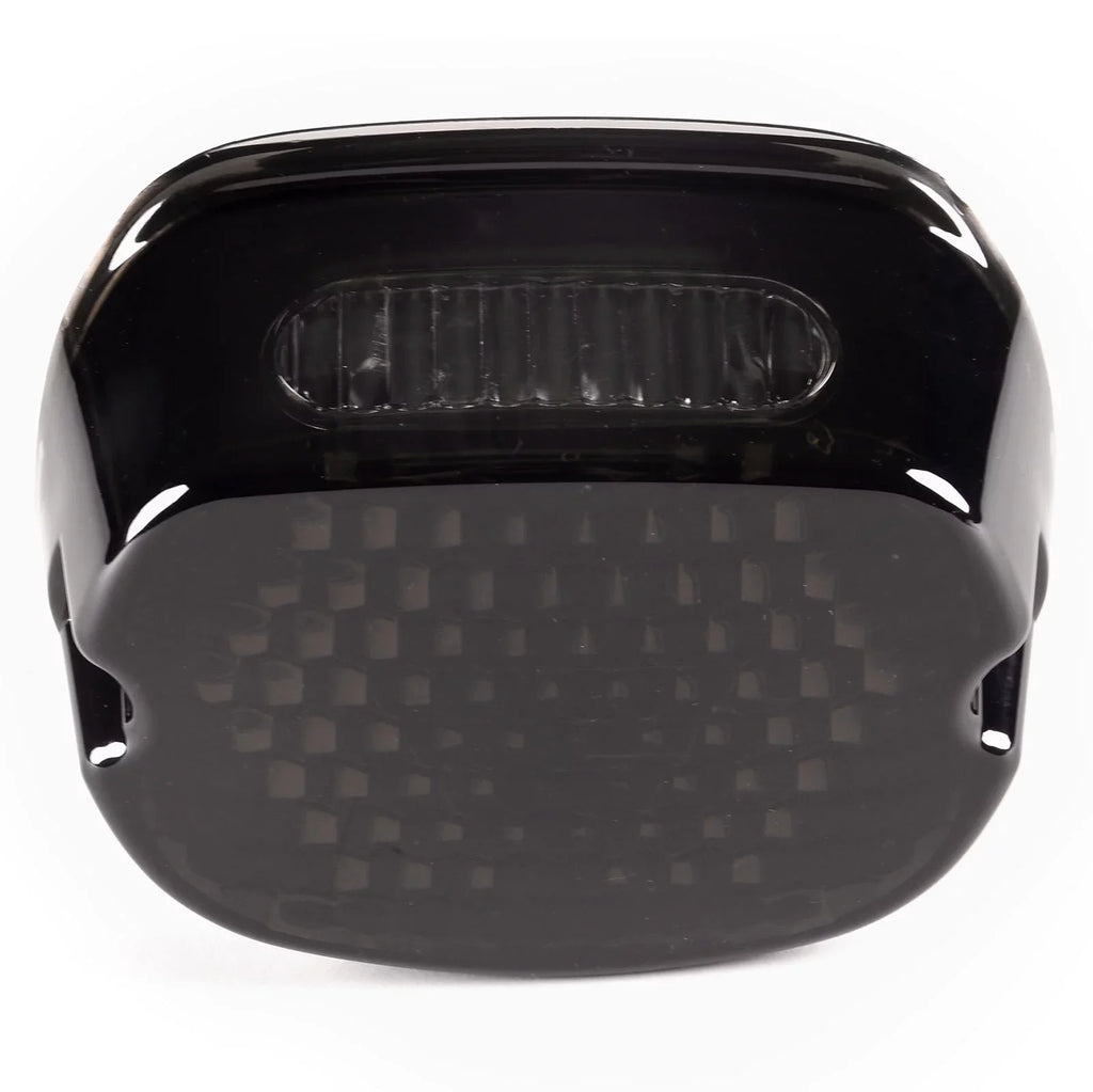 Krator Low Profile Smoke LED Tail Light Turn Signals Brake Light Running Light with Harley Davidson Ultra Classic Electra Glide CVO FLHTCUSE 2006-2013 - Fits Most 6-1/4" Round Headlights