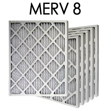 24x30x1 MERV 8 Pleated Air Filter 6PK | 23.375x29.375x.75 - Actual Size