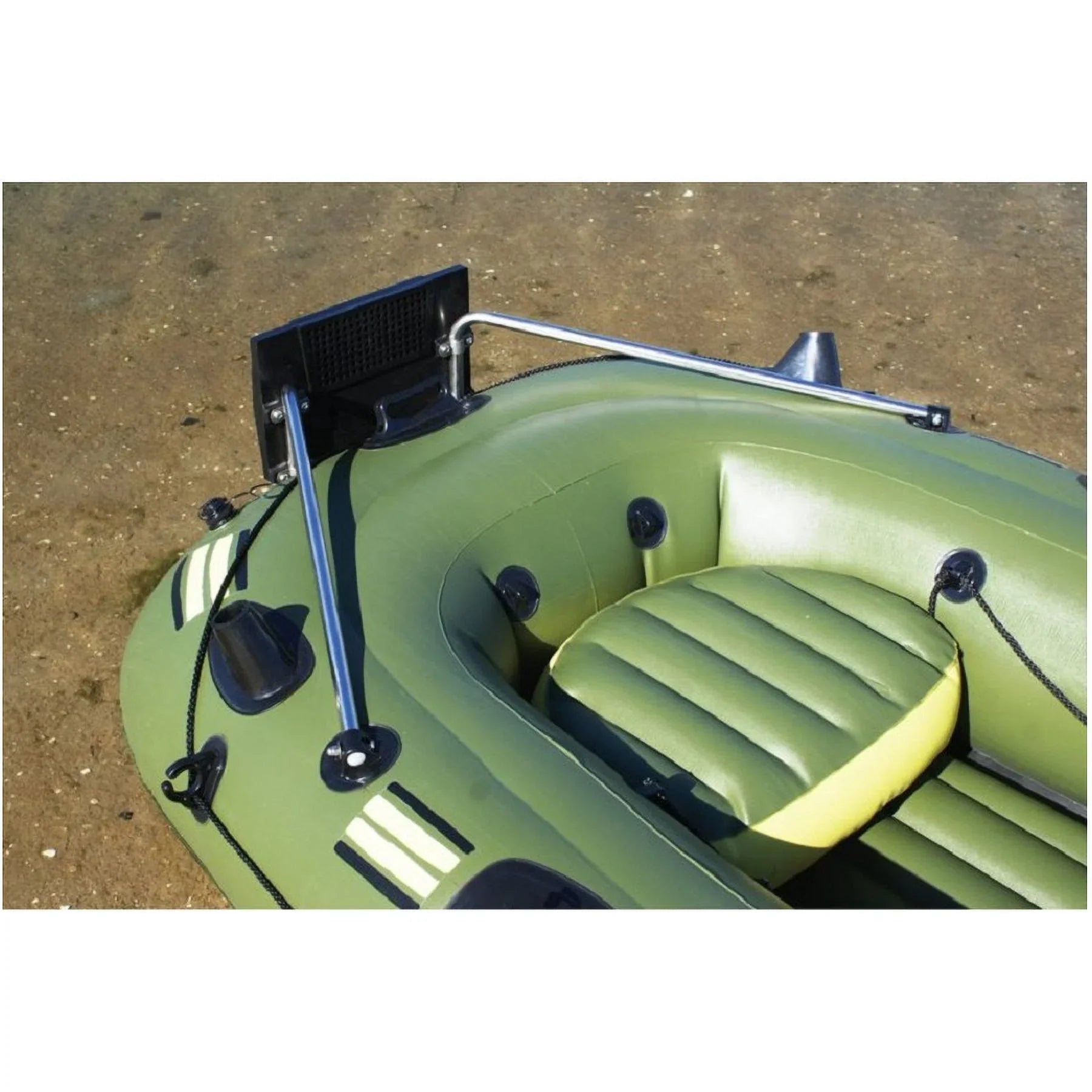 Swim Central 6-Person Inflatable Fishing Watercraft Float -12' - Black and Green