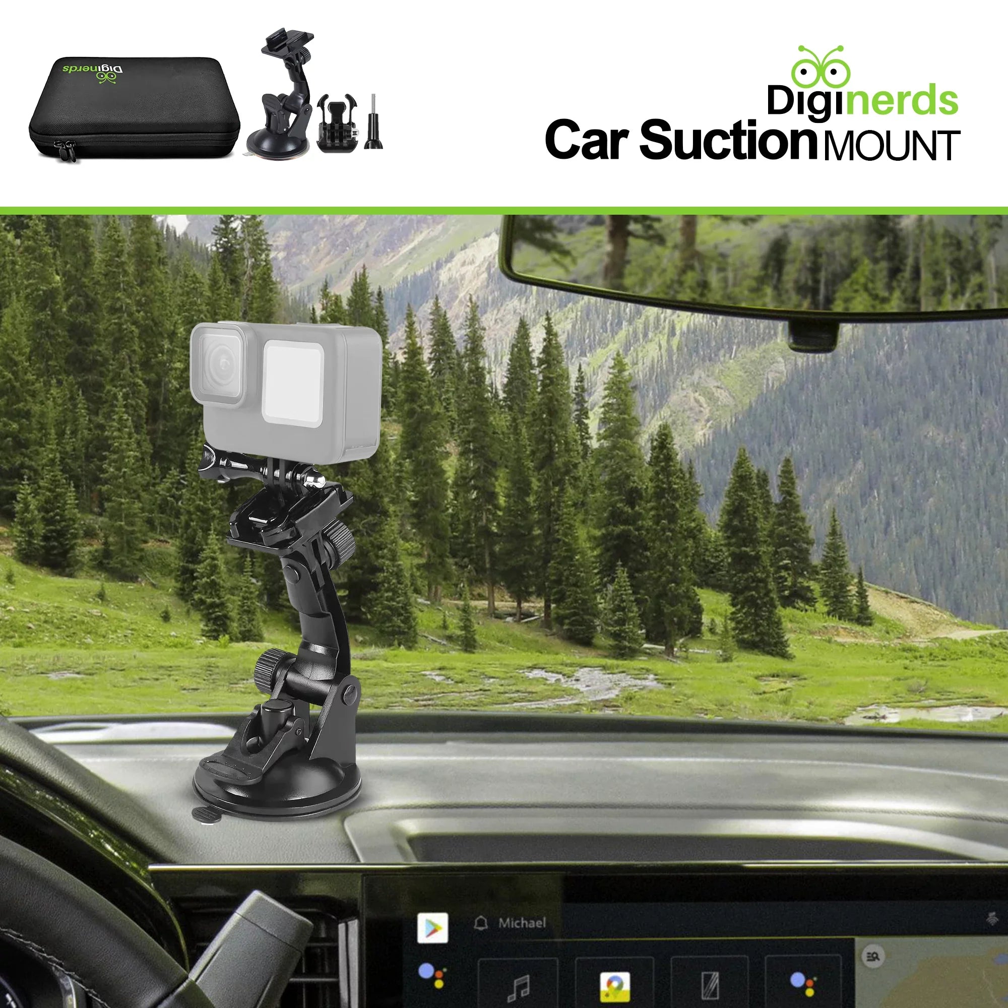 DiGiNerds - 50-in-1 Action Camera Accessory Kit, GoPro, Fusion, Insta360, DJI, AKASO