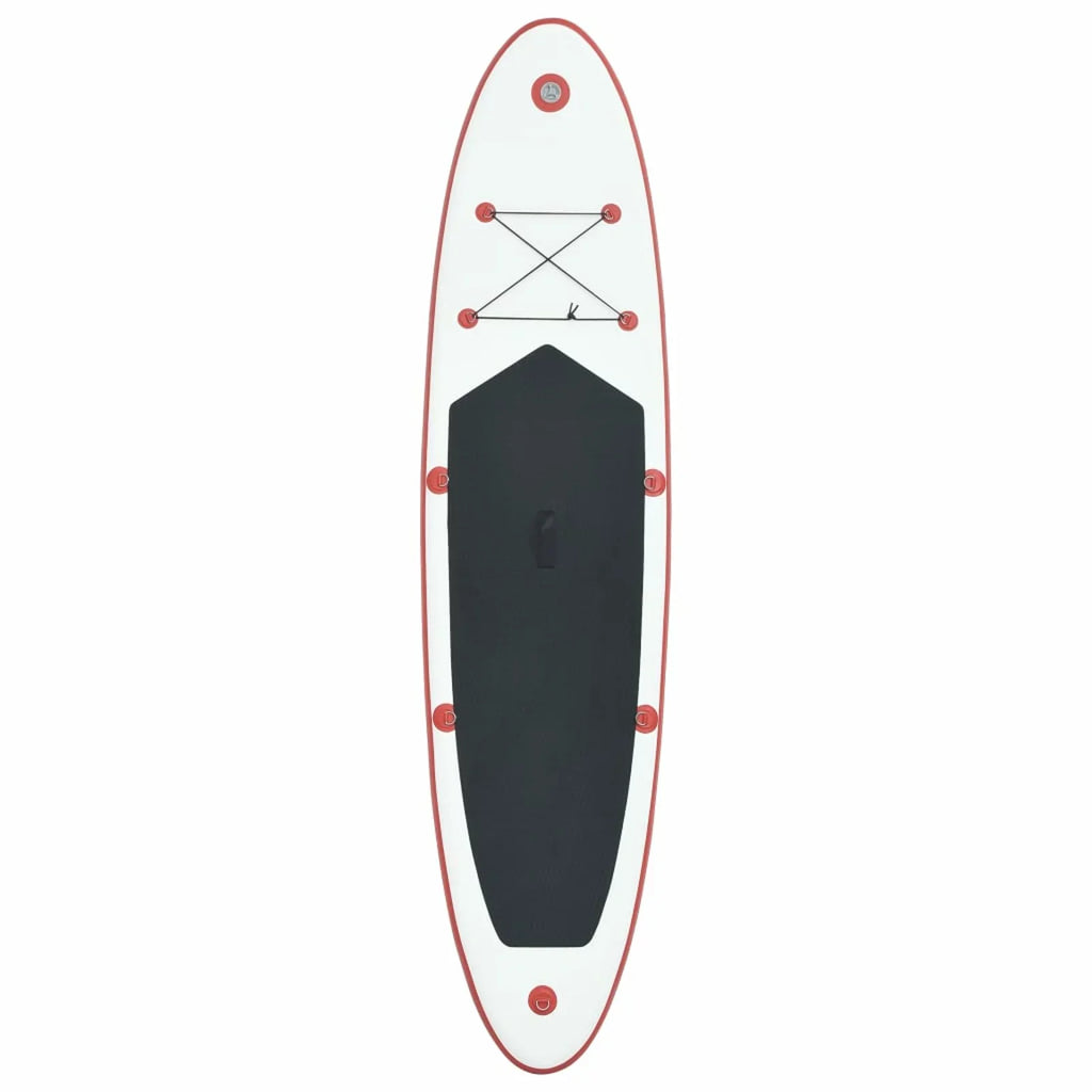 Andoer Paddle Board Set Surfboard Inflatable Red and White