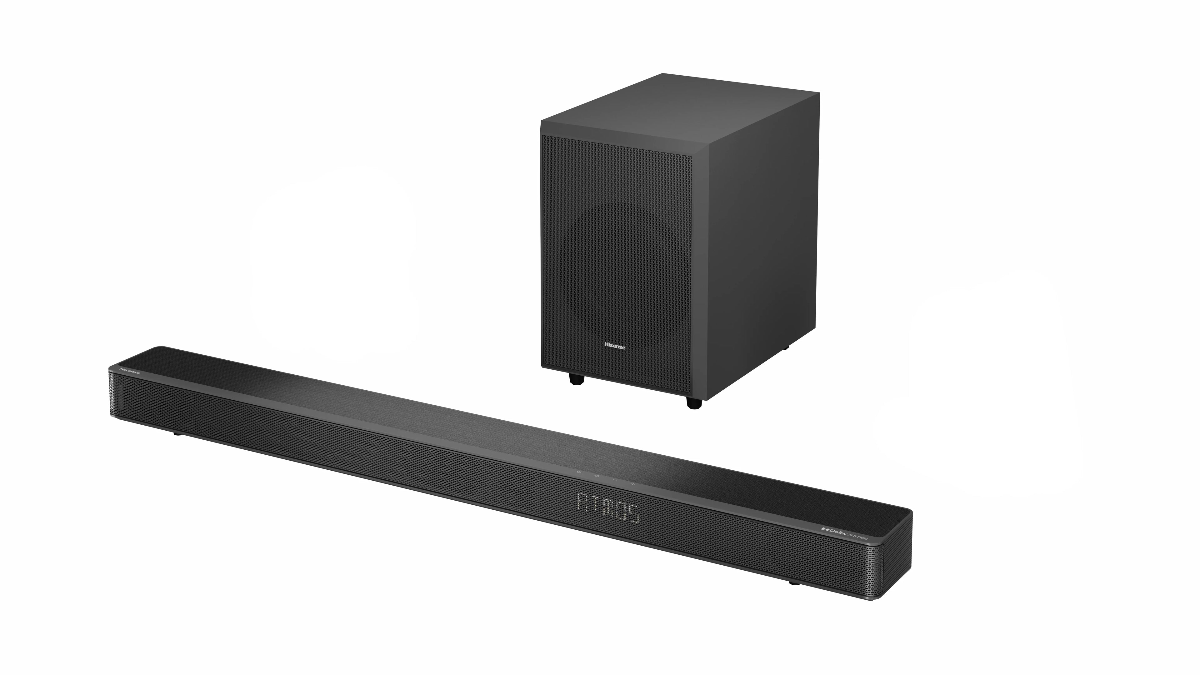 Restored Hisense 3.1.2 Ch 360W Soundbar with Wireless Subwoofer* and Dolby Atmos (AX3120G) (Refurbished)