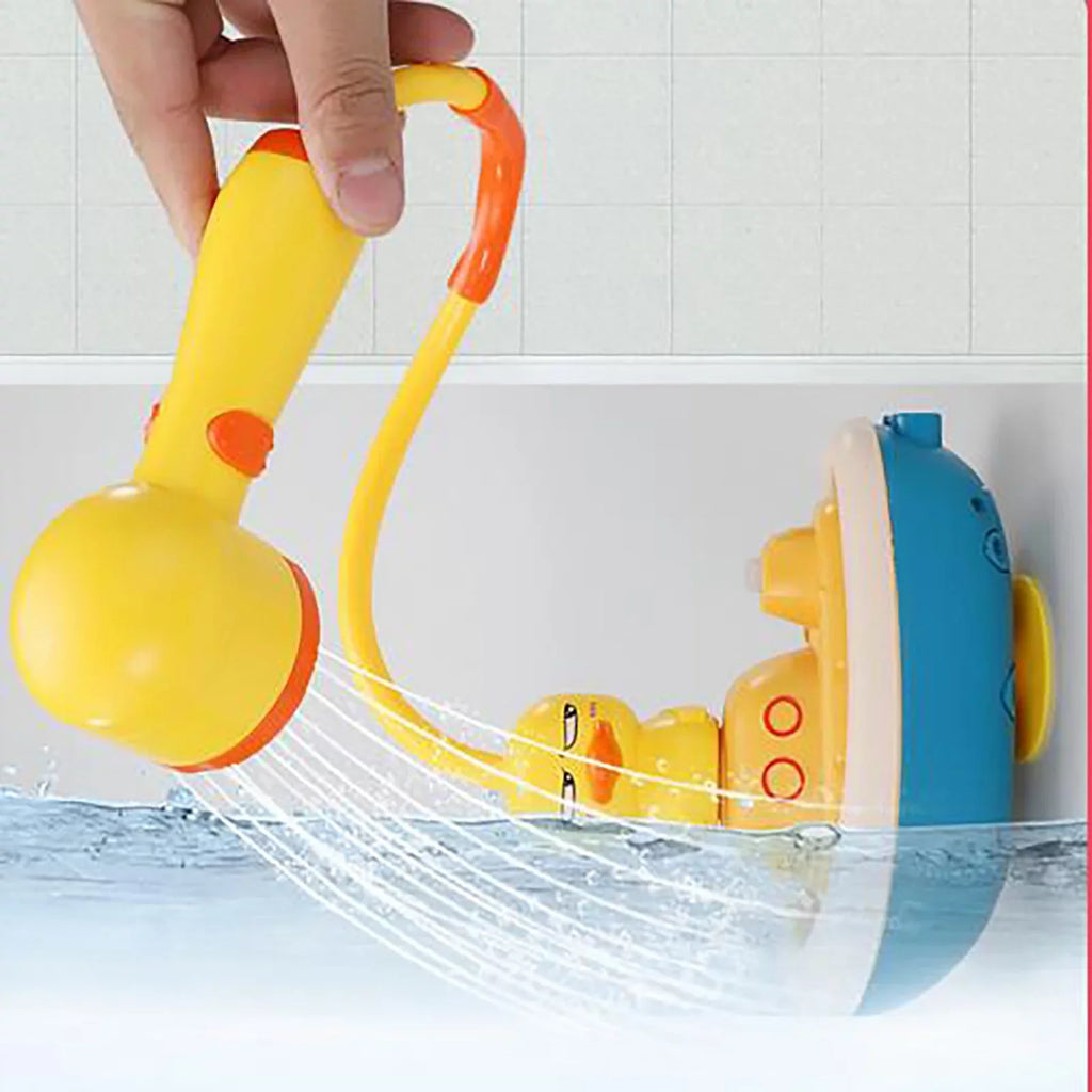 YHAIOGS Baby Shower TOys, Electric Water Spray TOys, 3 Kinds of Revolving Ship Ducks