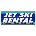 Jet Ski Rental Banner Sign - Vessel Skiing Water Wave Runner Kayak Canoe Rent Row