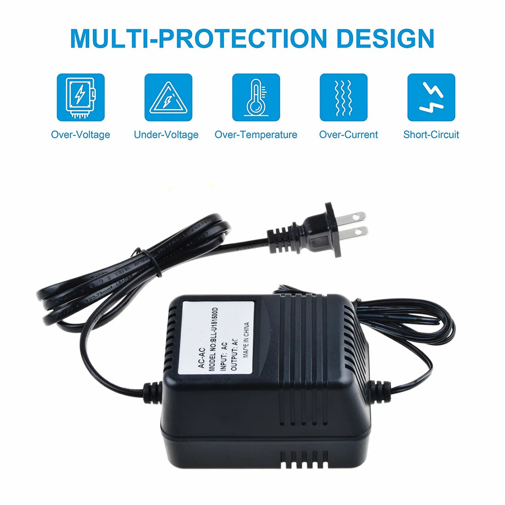 KONKIN BOO AC/AC Adapter Replacement Icon Neo Phantom NeoPhantom 2 Mic input Preamp;Icon NeoAmp 4-Channel Headphone Amplifier;Icon Neo PreAmp NeoPreAmp instrument microphone pre-amp