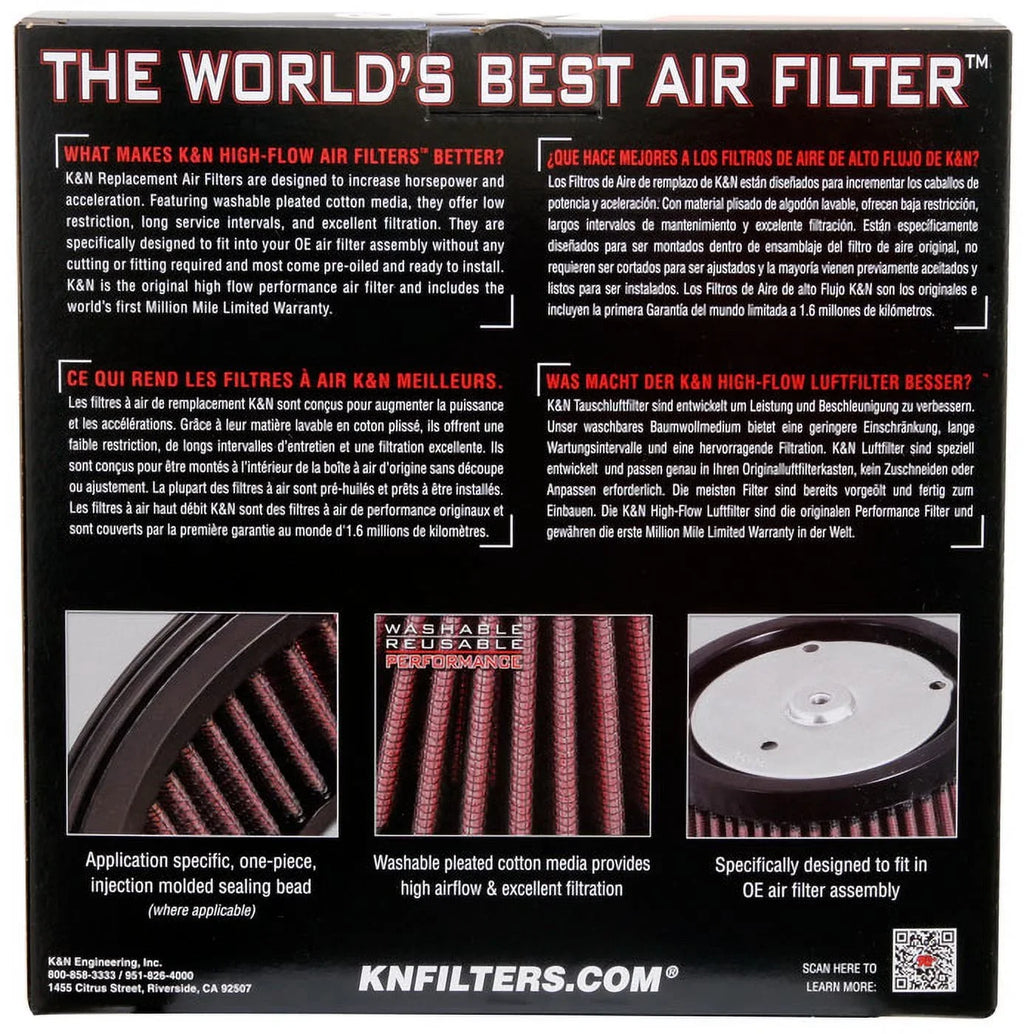 K&N E-3040 High Permance Replacement Air Filter
