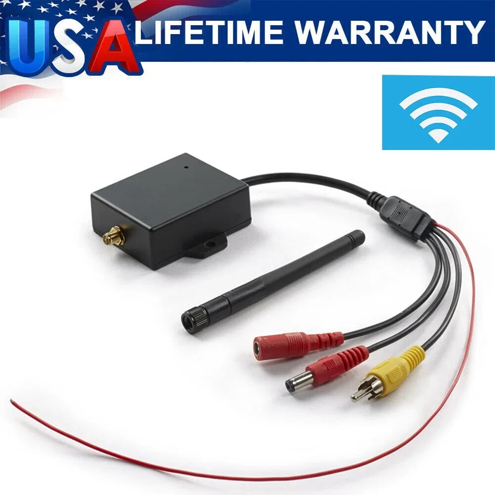 Easy Wireless Car Reversing Camera AV to Wifi Transmitter Module - Stable Signal, 50m Range - Optimal Rear View Camera