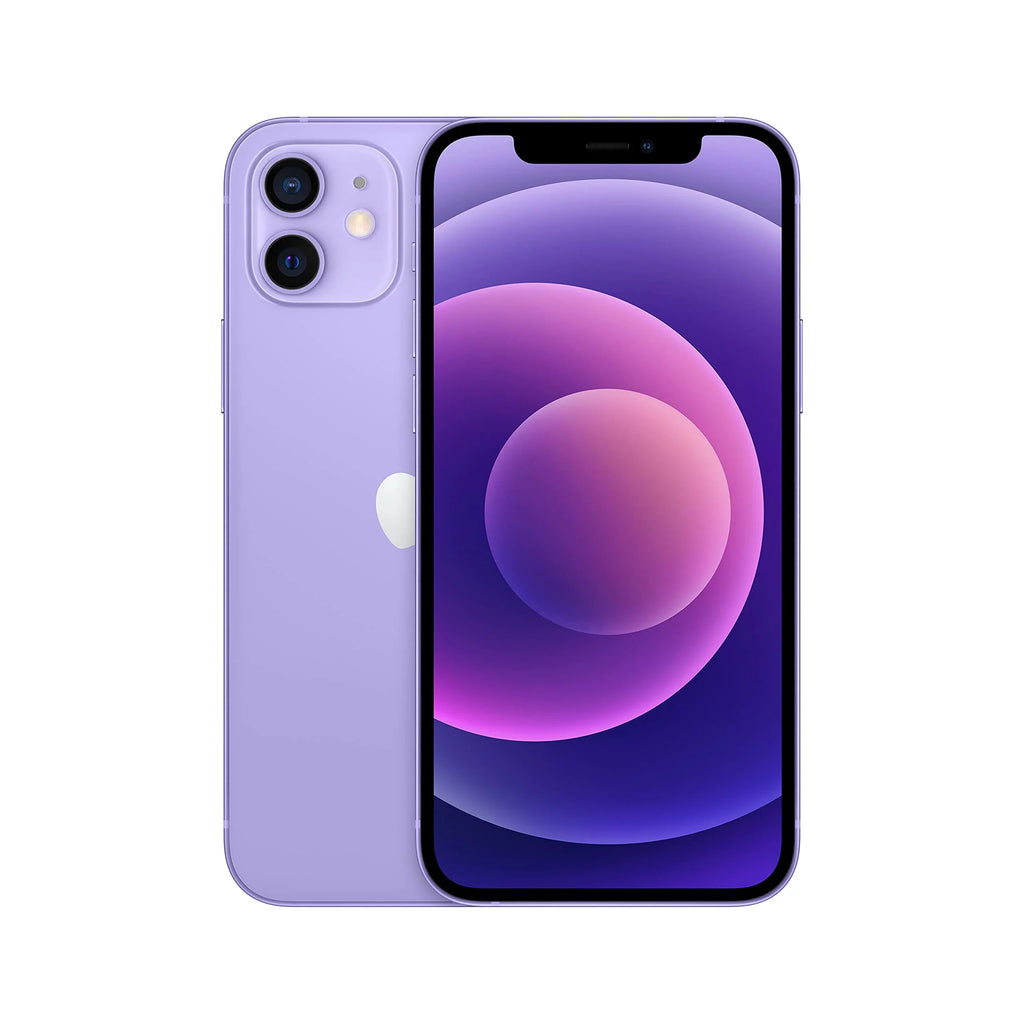 Restored Apple iPhone 12 64GB Fully Unlocked Purple (Refurbished)