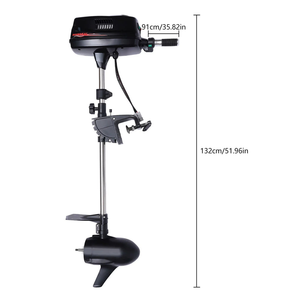Miumaeov 10HP Electric Outboard Engine 60V 2200W Brushless Trolling Motor Jet Pump Propeller Fishing Vessel Engine Small Water Vehicles Inflatable Watercraft Canoes Aluminum Fishing Ship