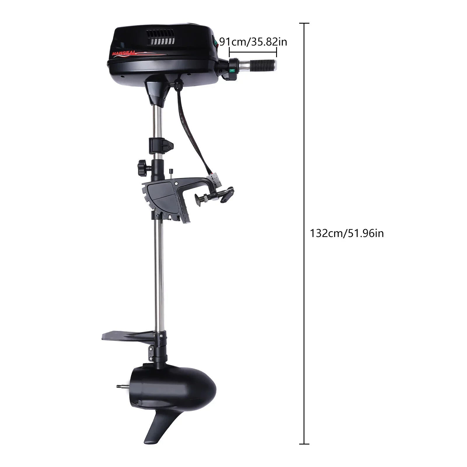Miumaeov 10HP Electric Outboard Engine 60V 2200W Brushless Trolling Motor Jet Pump Propeller Fishing Vessel Engine Small Water Vehicles Inflatable Watercraft Canoes Aluminum Fishing Ship