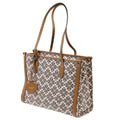 Pre-Owned Kate Spade spade flower collection tote bag shoulder jacquard leather pink x brown women's KS (Good)