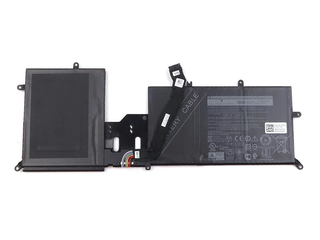 Genuine Dell Alienware M17 R2 11.4V 76WH 6334MAH Y9M6F Battery W/ Cable YM9KC Laptop Batteries