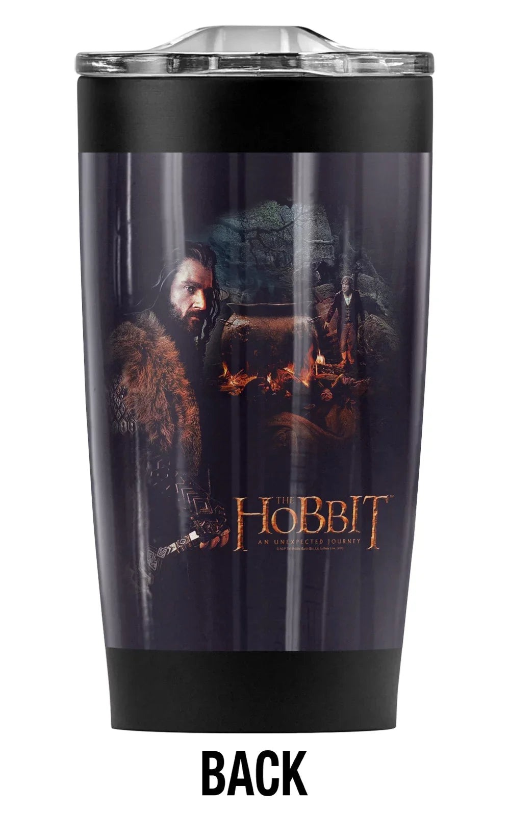 The Hobbit/Thorin Cauldron Stainless Steel Tumbler 20 oz Coffee Travel Mug/Cup, Vacuum Insulated & Double Wall with Leakproof Sliding Lid | Top-notch Hot Drinks and Cold Beverages