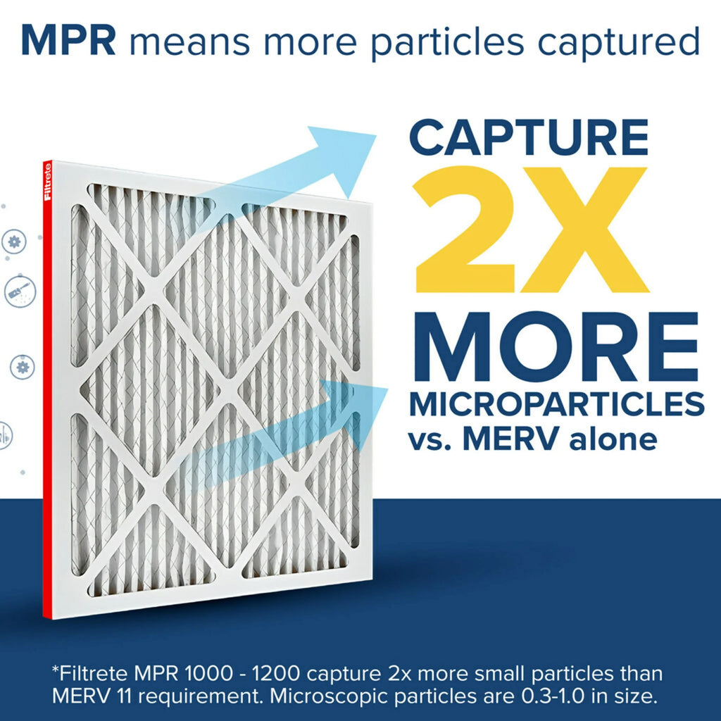 Filtrete 17.5x23.5x1 Air Filter, MPR 1000 MERV 11, Allergen Defense, 4 Filters