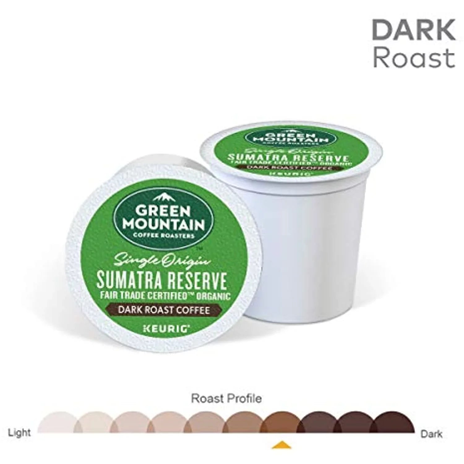 Green Mountain Coffee, Sumatra Reserve, Single-Serve Keurig K-Cup Pods, Dark Roast Coffee, 48 Count (2 Boxes Of 24 Pods)