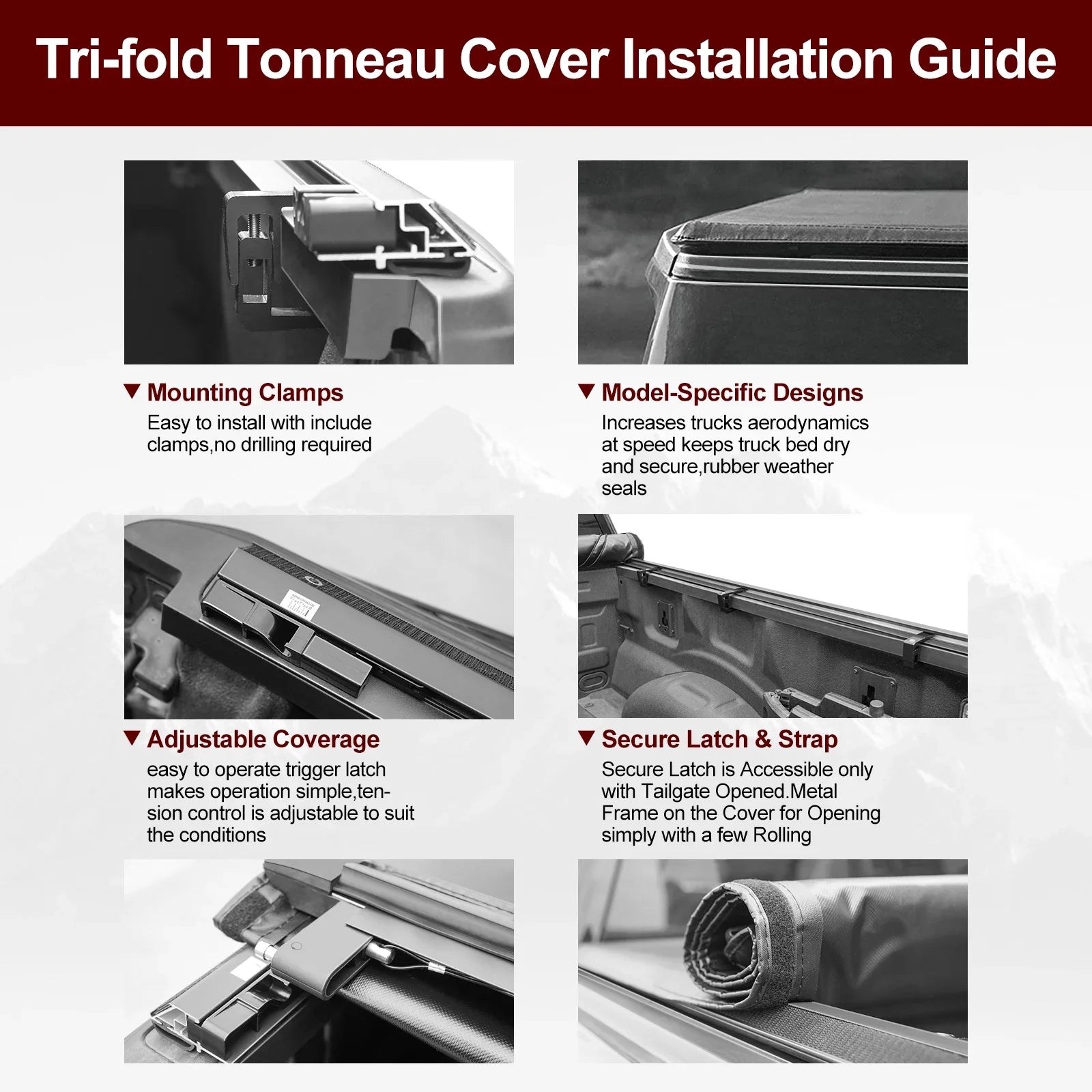 Kikito Vinyl Soft Roll-Up Tonneau Coating Truck Bed 2022-2024 Tundra 6.7FT (78.7") Bed w/o Trail Edition ( Models Without The Deck Rail System)