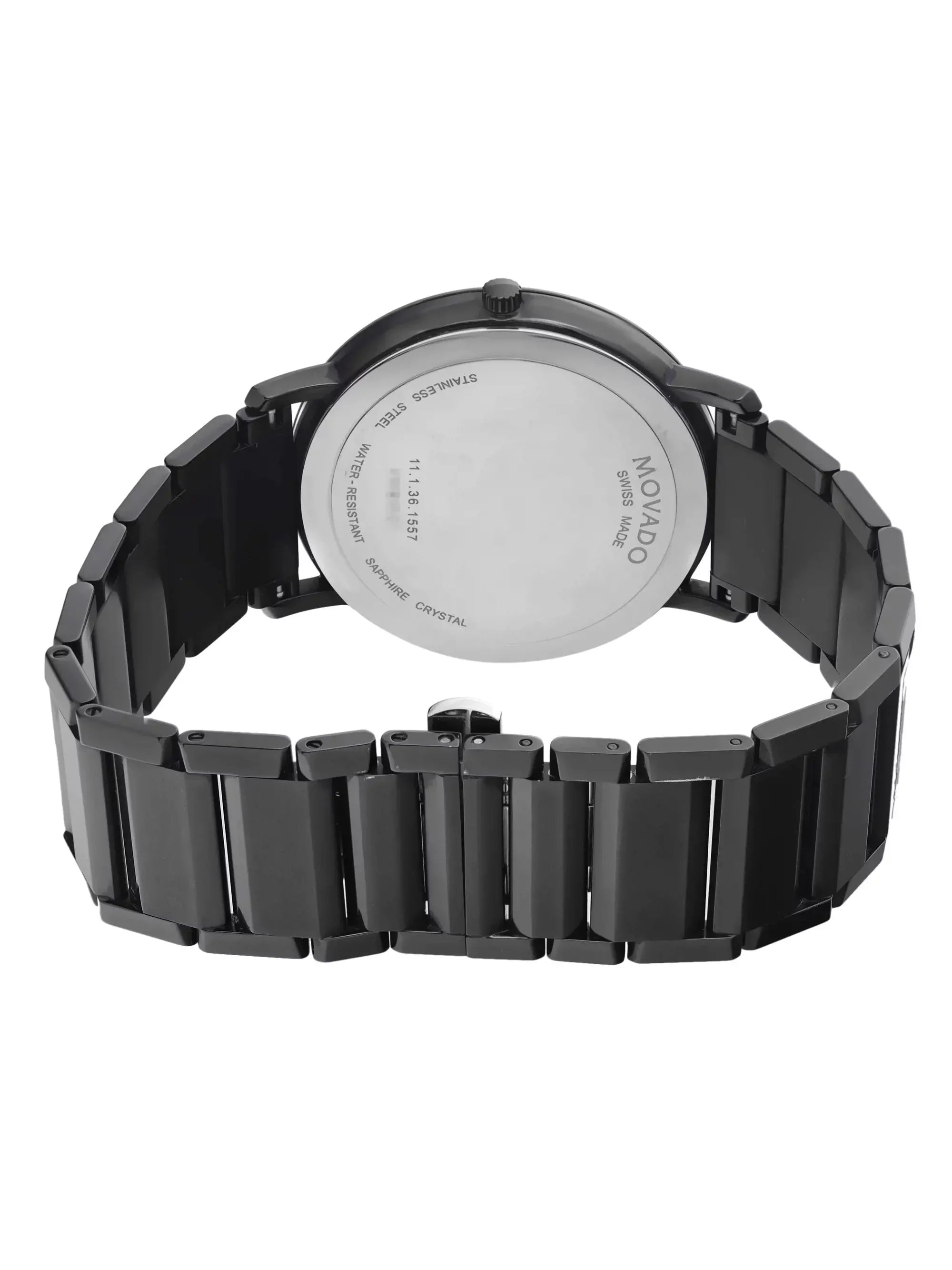 Movado Modern Classic 40mm Steel Black Dial Quartz Men Watch 0607408